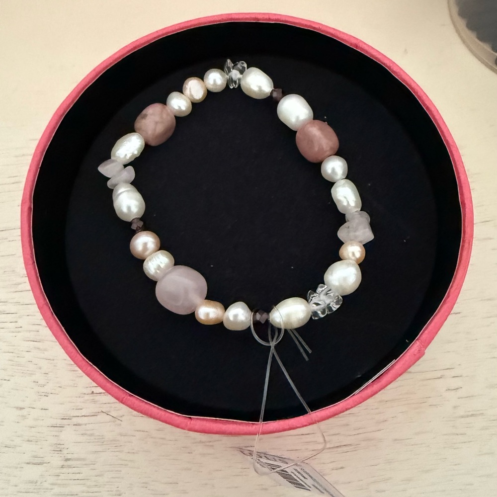 Tous - Elegant Pearl and Stone Bracelet